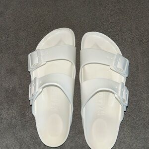 Birkenstock Classic White Slide Sandals